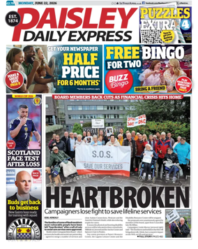 Cover of Paisley Daily Express