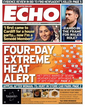 Cover of South Wales Echo