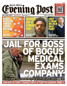 Cover of South Wales Evening Post
