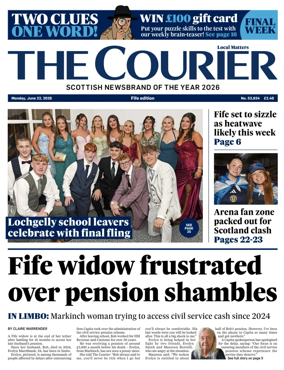 Cover of The Courier & Advertiser (Fife Edition)