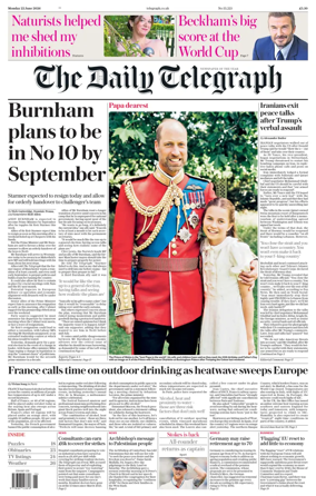 Cover of The Daily Telegraph