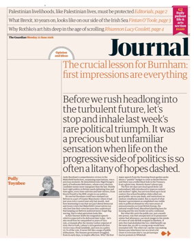 Cover of The Guardian e-paper Journal