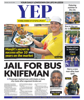 Cover of Yorkshire Evening Post