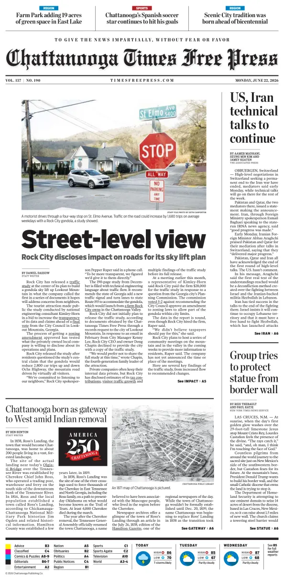 Cover of Chattanooga Times Free Press