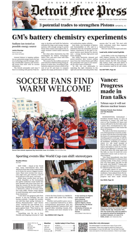 Cover of Detroit Free Press