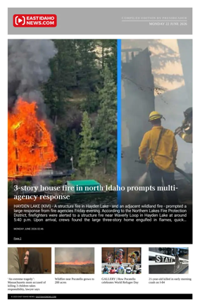 Cover of East Idaho News