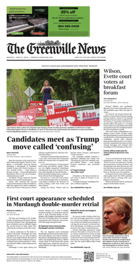 Cover of The Greenville News