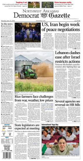 Cover of Northwest Arkansas Democrat-Gazette