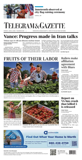 Cover of Telegram & Gazette