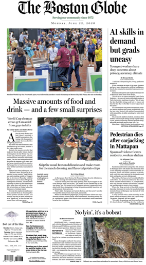 Cover of The Boston Globe