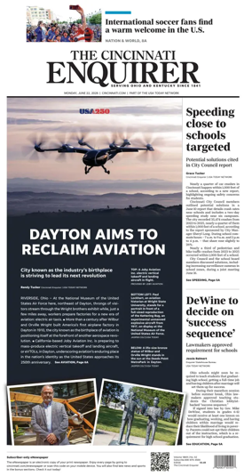 Cover of The Cincinnati Enquirer