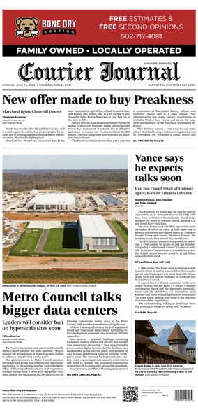 Cover of The Courier-Journal (Louisville)
