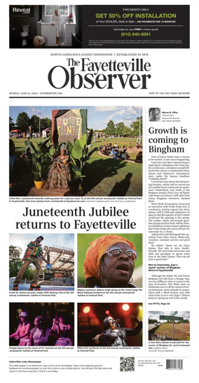 Cover of The Fayetteville Observer