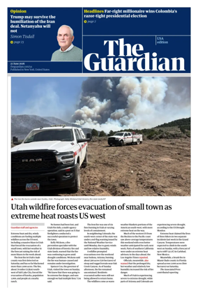 Cover of The Guardian (USA)