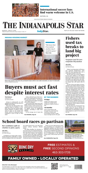Cover of The Indianapolis Star