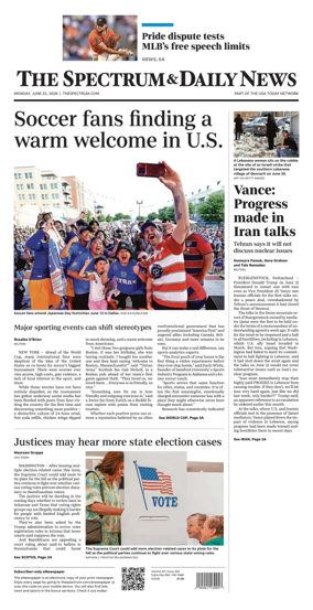 Cover of The Spectrum & Daily News