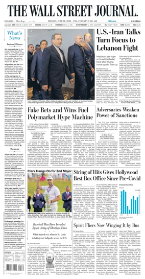 Cover of The Wall Street Journal