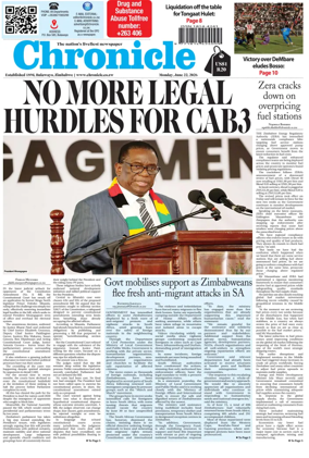 Cover of Chronicle (Zimbabwe)