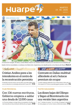 Cover of Diario Huarpe