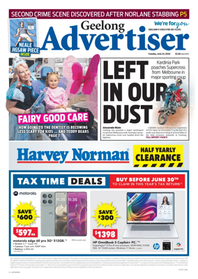 Cover of Geelong Advertiser