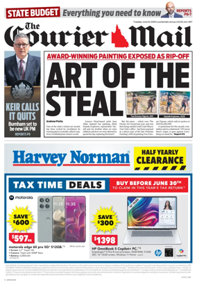 Cover of The Courier-Mail
