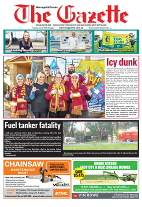 Cover of Warragul & Drouin Gazette