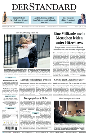 Cover of Der Standard
