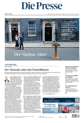 Cover of Die Presse