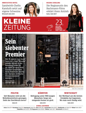 Cover of Kleine Zeitung Kaernten