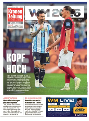 Cover of Kronen Zeitung