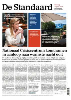 Cover of De Standaard
