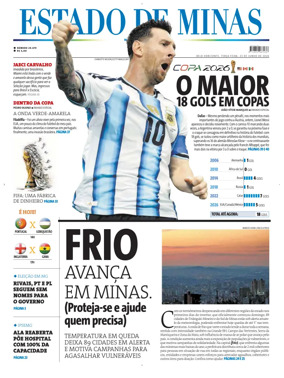 Cover of Estado de Minas (Brazil)