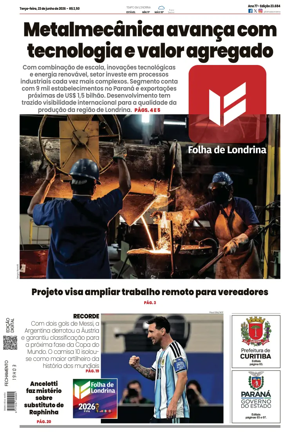 Cover of Folha de Londrina