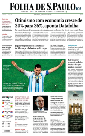 Cover of Folha de S.Paulo