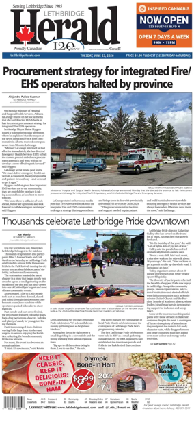 Cover of Lethbridge Herald