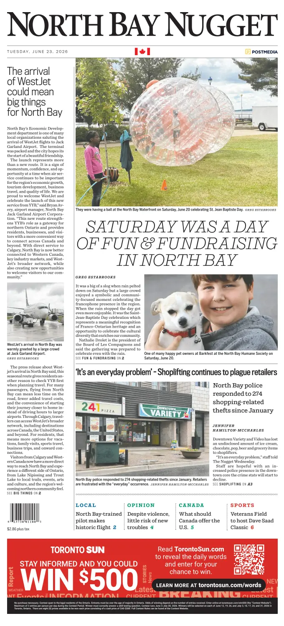 Cover of North Bay Nugget