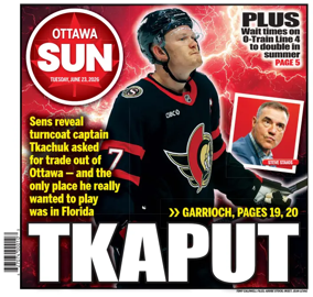 Cover of Ottawa Sun
