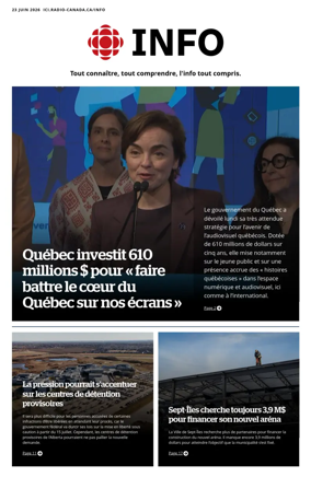 Cover of Radio-Canada Info