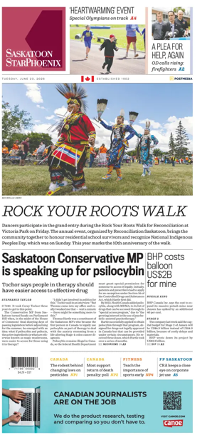 Cover of Saskatoon StarPhoenix