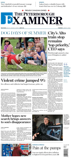 Cover of The Peterborough Examiner