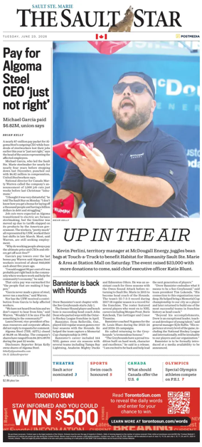 Cover of The Sault Star