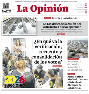 Cover of La Opinion