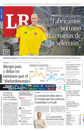 Cover of La Republica (Colombia)