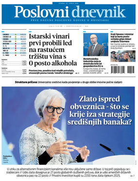 Cover of Poslovni Dnevnik