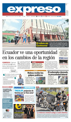 Cover of Diario Expreso