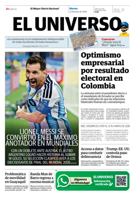 Cover of El Universo