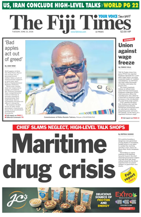 Cover of The Fiji Times