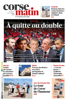 Cover of Corse Matin