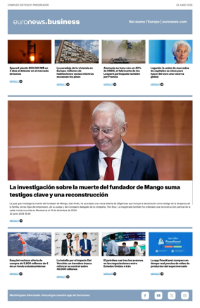 Cover of Euronews Business (Spanish) Compiled Edition