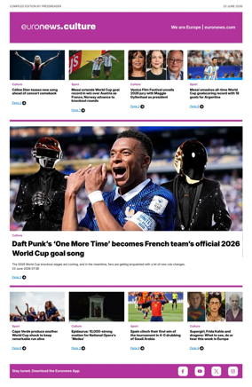 Cover of Euronews Culture and Sport Compiled Edition